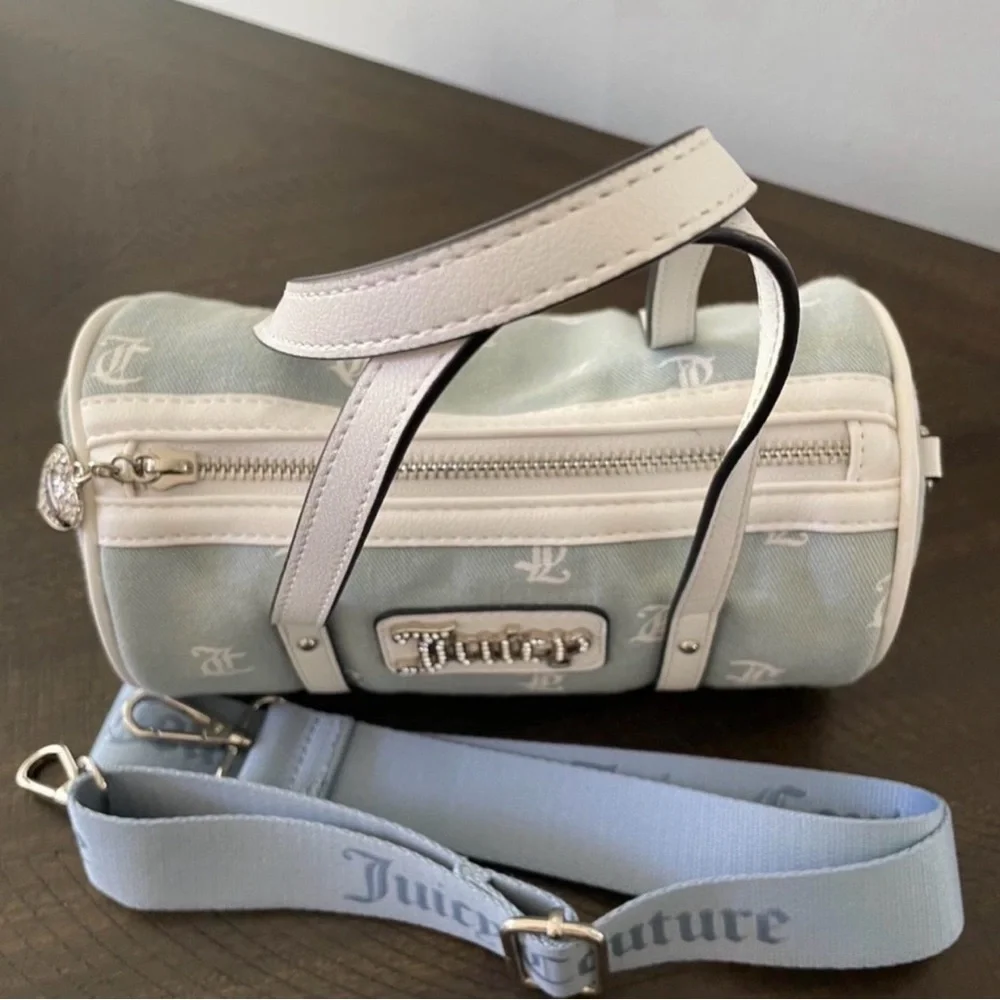 Juicy Couture Matching Duffel & Barrel Bag Set |Premium Free Gift Included - Picture 3 of 16